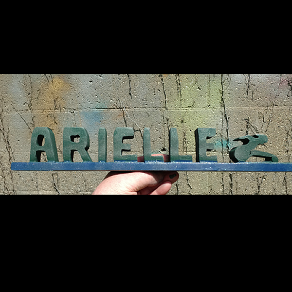 Arielle personalized sign