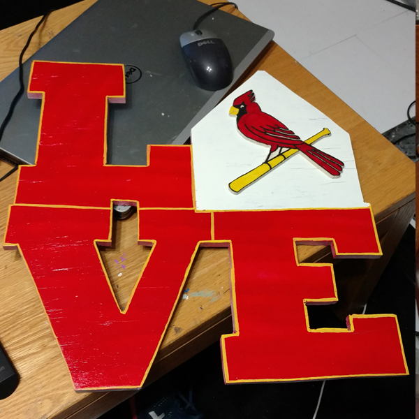 Cardinals Yard Decoration